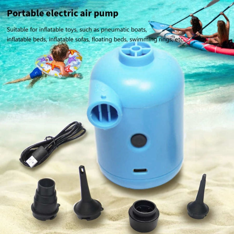 HT-426 USB Electric Air Pump for Rubber Boat Inflatable Bed (Blue) - Inflatable Pump by PMC Jewellery | Online Shopping South Africa | PMC Jewellery