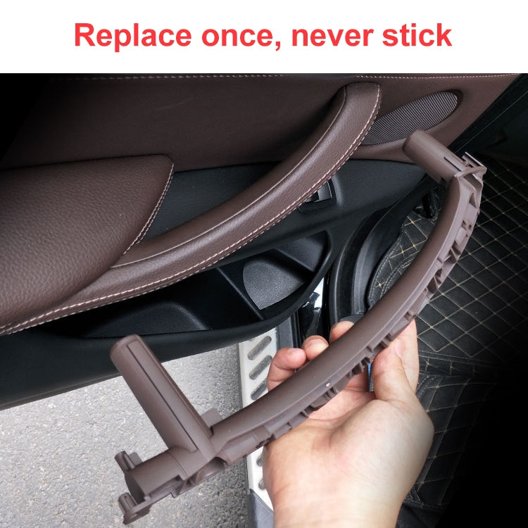 Car Left Side Inside Doors Handle Pull Trim Cover for BMW X5 / X6, Left Driving (Grey White) - Door Handles by PMC TechLife | Online Shopping South Africa | PMC TechLife | Buy Now Pay Later Mobicred