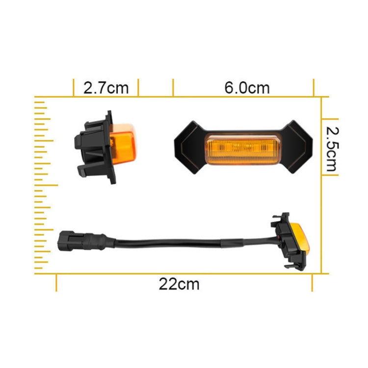 For Toyota Tacoma TRD 2016-2019 4 in 1 Car LED Front Grille Warning Lights, Daytime Running Lights & Wide Lights (Yellow Light) - Clearance Lights by PMC Jewellery | Online Shopping South Africa | PMC Jewellery | Buy Now Pay Later Mobicred