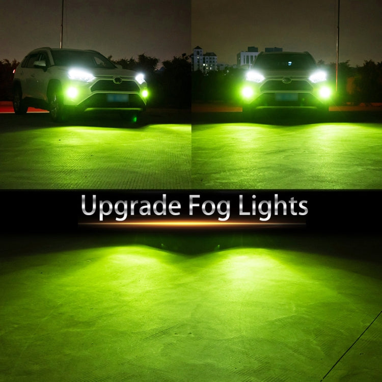 1 Pair 9006 DC12V 7.8W Car LED Fog Light (Lime Green) - Fog / Driving Lights by PMC Jewellery | Online Shopping South Africa | PMC Jewellery | Buy Now Pay Later Mobicred