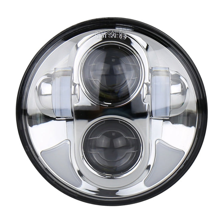 5.75 inch DC12V 6000K-6500K 40W Car LED Headlight for Harley(Silver) - Work Lights by PMC TechLife | Online Shopping South Africa | PMC TechLife | Buy Now Pay Later Mobicred