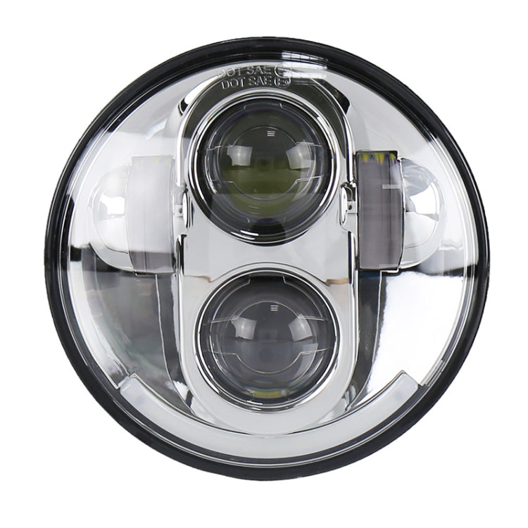 5.75 inch DC12V 6000K-6500K 40W Car LED Headlight for Harley (Silver) - LED Headlamps by PMC TechLife | Online Shopping South Africa | PMC TechLife | Buy Now Pay Later Mobicred