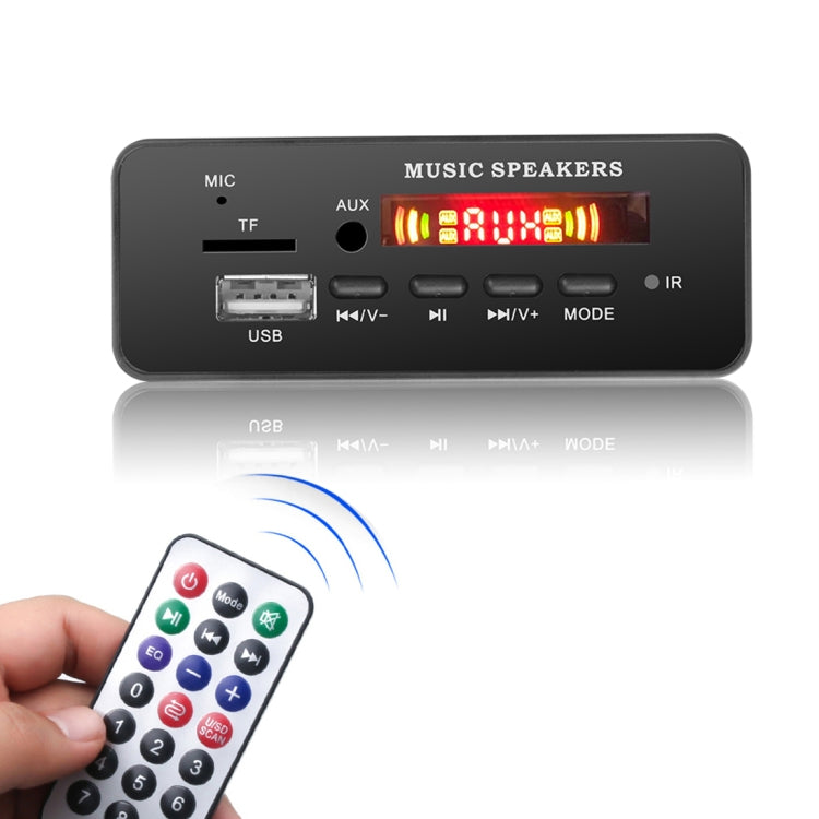 Car 12V 2x3W Audio MP3 Player Decoder Board FM Radio TF USB 3.5mm AUX, with Bluetooth & Recording Call Function & Remote Control - Car MP3 & MP4 & MP5 by PMC TechLife | Online Shopping South Africa | PMC TechLife | Buy Now Pay Later Mobicred