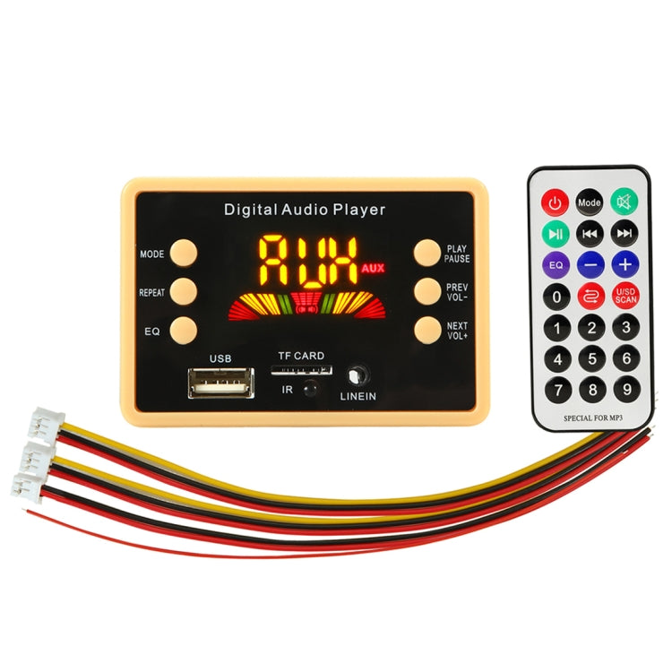 Car 12V Color Screen Audio MP3 Player Decoder Board FM Radio TF Card USB, with Bluetooth Function & Remote Control - Car MP3 & MP4 & MP5 by PMC TechLife | Online Shopping South Africa | PMC TechLife | Buy Now Pay Later Mobicred