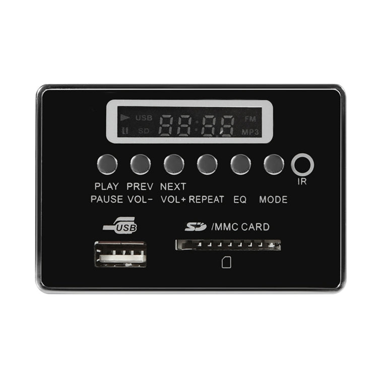 Car 12V Audio MP3 Player Decoder Board FM Radio SD Card USB AUX, with Bluetooth / Remote Control(Black) - Car MP3 & MP4 & MP5 by PMC TechLife | Online Shopping South Africa | PMC TechLife | Buy Now Pay Later Mobicred