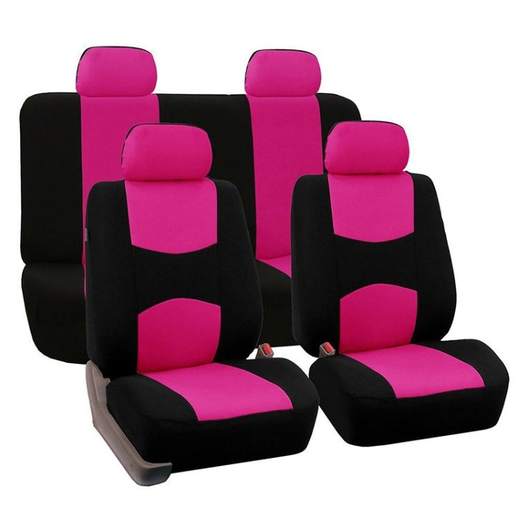 9 in 1 Universal Four Seasons Anti-Slippery Cushion Mat Set for 5 Seat Car, Style:Ordinary (Pink) - Seat Accessories by PMC Jewellery | Online Shopping South Africa | PMC Jewellery | Buy Now Pay Later Mobicred