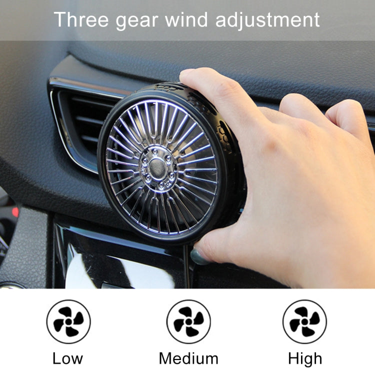 F203A Portable Car Air Outlet Electric Cooling Fan - Heating & Fans by PMC TechLife | Online Shopping South Africa | PMC TechLife