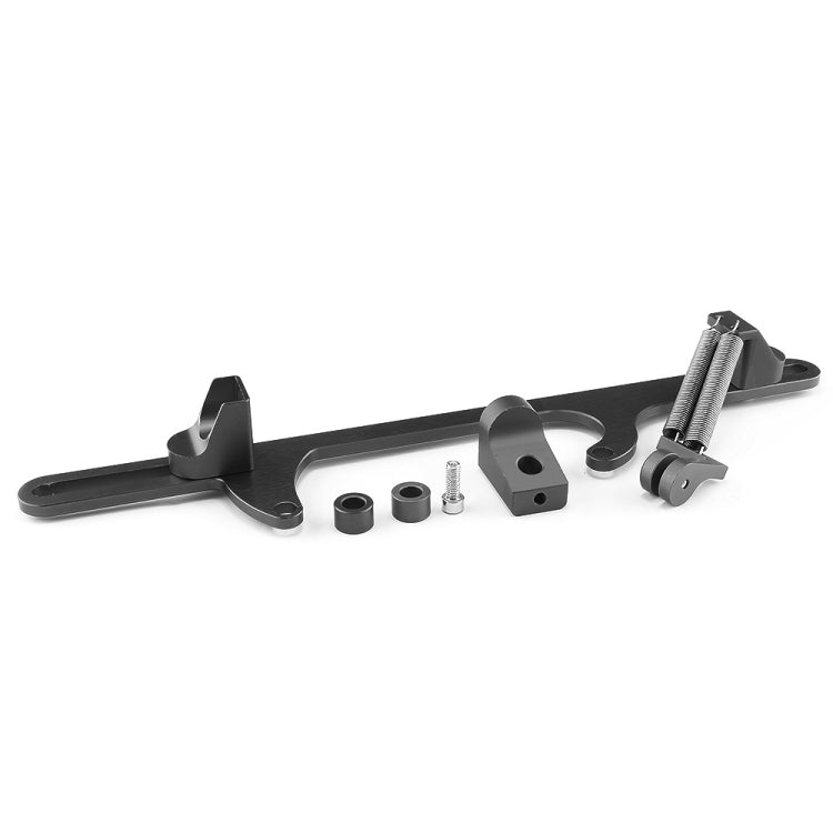 Car Modification Accessories Aluminum Alloy 4500 Series Cable Base Throttle Bracket Throttle Valve Cable(Black) - Engine Fittings by PMC TechLife | Online Shopping South Africa | PMC TechLife | Buy Now Pay Later Mobicred