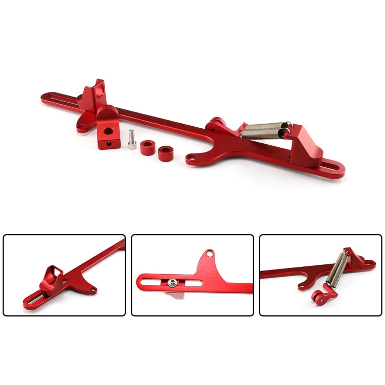 Car Modification Accessories Aluminum Alloy 4500 Series Cable Base Throttle Bracket Throttle Valve Cable(Silver) - Engine Fittings by PMC TechLife | Online Shopping South Africa | PMC TechLife | Buy Now Pay Later Mobicred