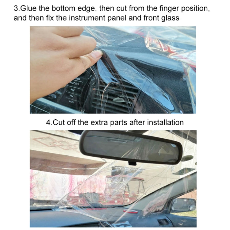 Car Quarantine Transparent Anti-spray Shield Anti-Saliva Protective Film, Driver Seat Universal - Seat Accessories by PMC Jewellery | Online Shopping South Africa | PMC Jewellery | Buy Now Pay Later Mobicred