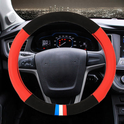 Universal Car Leather Steering Wheel Cover, Diameter: 38cm - Steering Wheel Accessories by PMC Jewellery | Online Shopping South Africa | PMC Jewellery | Buy Now Pay Later Mobicred