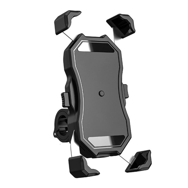 Motorcycle / Bicycle Semi-automatic Contraction Fixing Bracket Phone Holder - Holder by PMC Jewellery | Online Shopping South Africa | PMC Jewellery | Buy Now Pay Later Mobicred