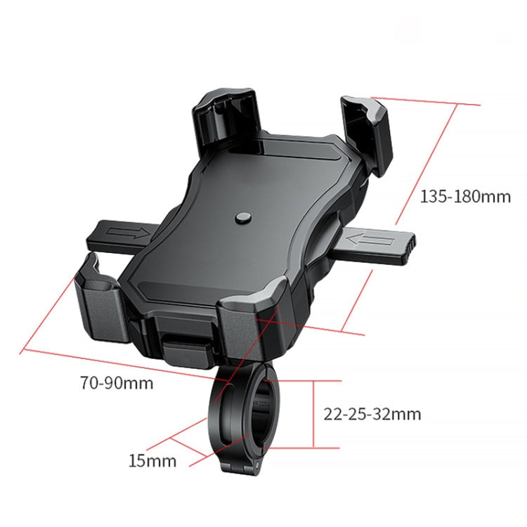 Motorcycle / Bicycle Semi-automatic Contraction Fixing Bracket Phone Holder - free shipping - PMC TechLife - Order now!