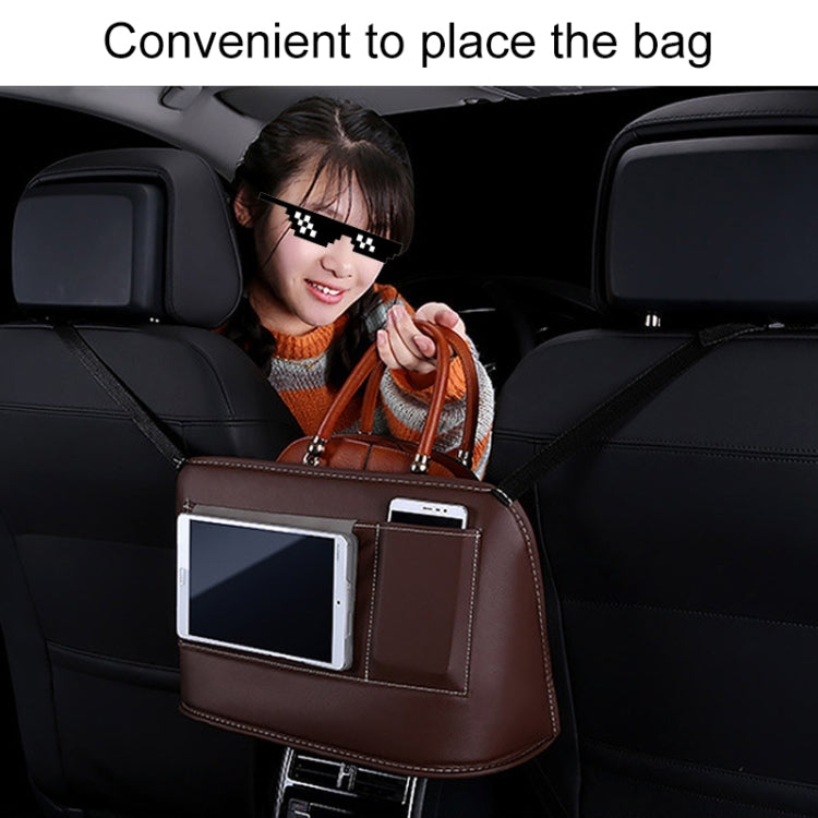Car Front Seat Hanging Bag Mobile Phone Storage Bag (Beige) - Stowing Tidying by PMC Jewellery | Online Shopping South Africa | PMC Jewellery | Buy Now Pay Later Mobicred