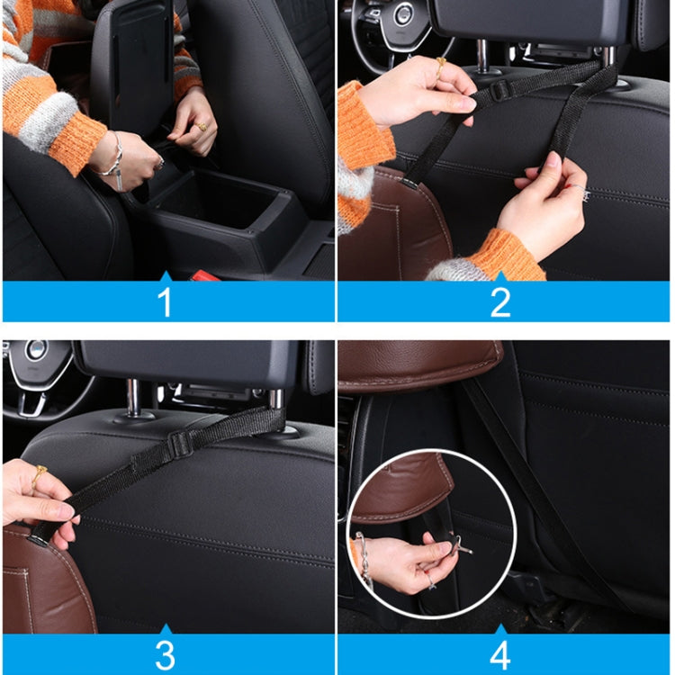 Car Front Seat Hanging Bag Paper Towel / Water Cup Storage Bag(Red) - free shipping - PMC Jewellery - Order now!
