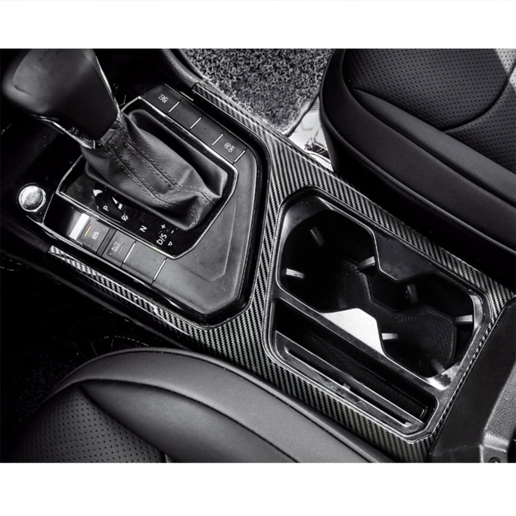 Car Carbon Fiber Water Cup Holder Frame Decorative Sticker for Volkswagen Tiguan L - Car Interior Mouldings by PMC Jewellery | Online Shopping South Africa | PMC Jewellery | Buy Now Pay Later Mobicred