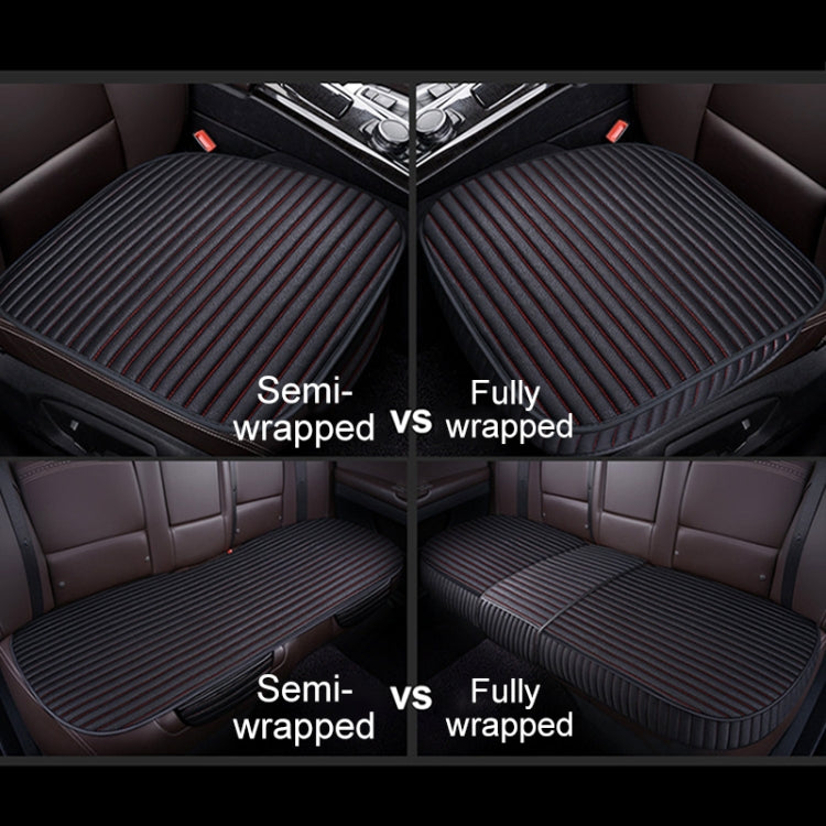 3 in 1 Car Seat Cushion Free Binding Half Inclusive Seat Mat Set (Black) - Seat Accessories by PMC TechLife | Online Shopping South Africa | PMC TechLife | Buy Now Pay Later Mobicred