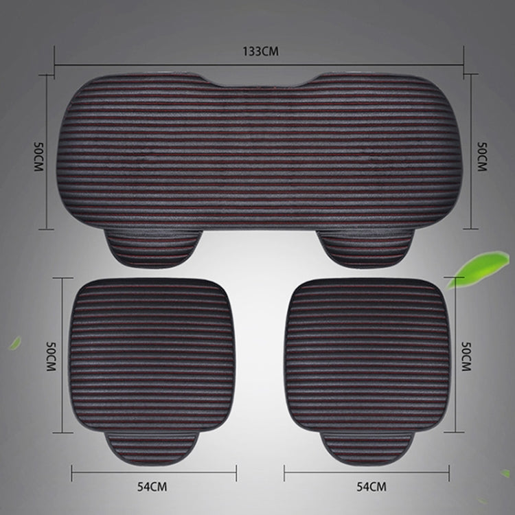 3 in 1 Car Seat Cushion Free Binding Half Inclusive Seat Mat Set (Grey) - Seat Accessories by PMC TechLife | Online Shopping South Africa | PMC TechLife | Buy Now Pay Later Mobicred