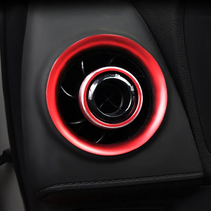 8 PCS Car Aluminum Alloy Air Conditioner Knob Case and Base for Honda XR-V (Red) - Decoration Rings by PMC Jewellery | Online Shopping South Africa | PMC Jewellery | Buy Now Pay Later Mobicred