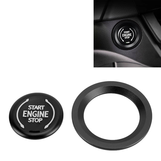 Car Engine Start Key Push Button Ring Trim Metal Sticker Decoration for Cadillac CT5 CT4 XT4 XT6 / Chevrolet Silverado (Black) - Decoration Rings by PMC Jewellery | Online Shopping South Africa | PMC Jewellery | Buy Now Pay Later Mobicred