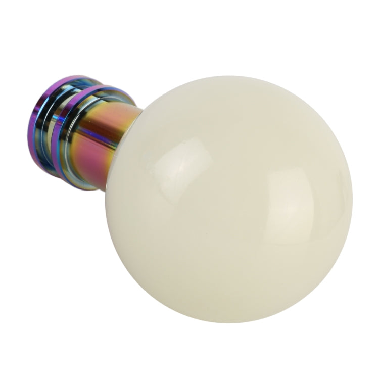 Universal Car Ball Shape Gear Head Gear Shift Knob (Beige) - Shift Knob by PMC TechLife | Online Shopping South Africa | PMC TechLife | Buy Now Pay Later Mobicred