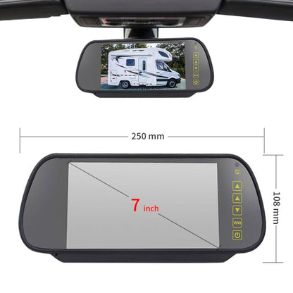 PZ470 Car Waterproof 170 Degree Brake Light View Camera + 7 inch Rearview Monitor for Volkswagen T5 / T6 2010-2017 - Rear View Cameras by PMC Jewellery | Online Shopping South Africa | PMC Jewellery | Buy Now Pay Later Mobicred