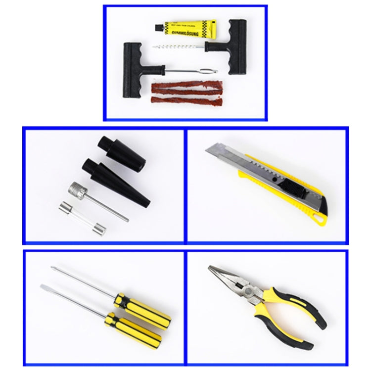 Car 12V Portable Inflatable Cylinder Pedal Pointer Air Pump with Light & Tool Box - Inflatable Pump by PMC TechLife | Online Shopping South Africa | PMC TechLife