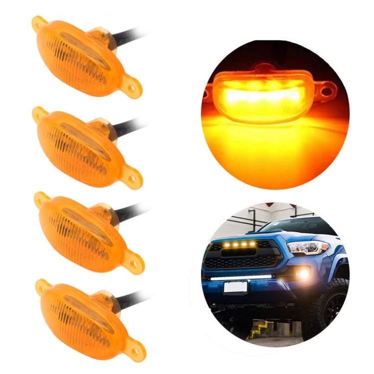 DC12V / 6W 6 in 1 Front Grille Warning Light for Ford Raptor F150 2017-2019 (Black) - Warning Lights by PMC TechLife | Online Shopping South Africa | PMC TechLife | Buy Now Pay Later Mobicred