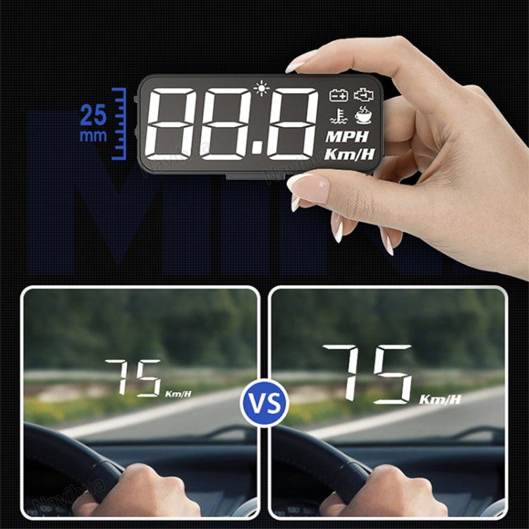 H80 Car 3.2 inch OBD HUD Head-up Display Support Engine Failure Alarm / Water Temperature Alarm Voltage Alarm - Head Up Display System by PMC Jewellery | Online Shopping South Africa | PMC Jewellery | Buy Now Pay Later Mobicred