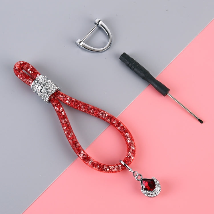 Car Diamond Metal + Plastic Keychain (Red) - free shipping - PMC TechLife - Order now!