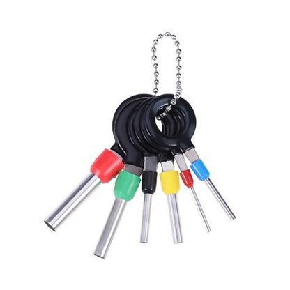 6 in 1 Car Plug Circuit Board Wire Harness Terminal Extraction Pick Connector Crimp Pin Back Needle Remove Tool - Booster Cable & Clip by PMC Jewellery | Online Shopping South Africa | PMC Jewellery | Buy Now Pay Later Mobicred