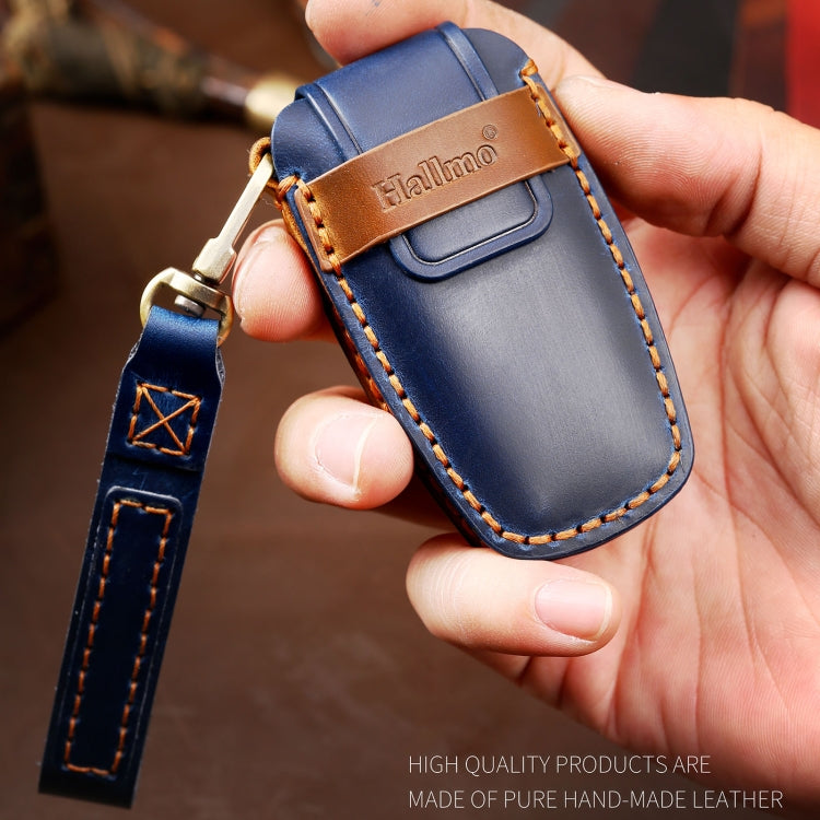 Hallmo Car Cowhide Leather Key Protective Cover Key Case for Ford Focus C Style(Black) - free shipping - PMC TechLife - Order now!