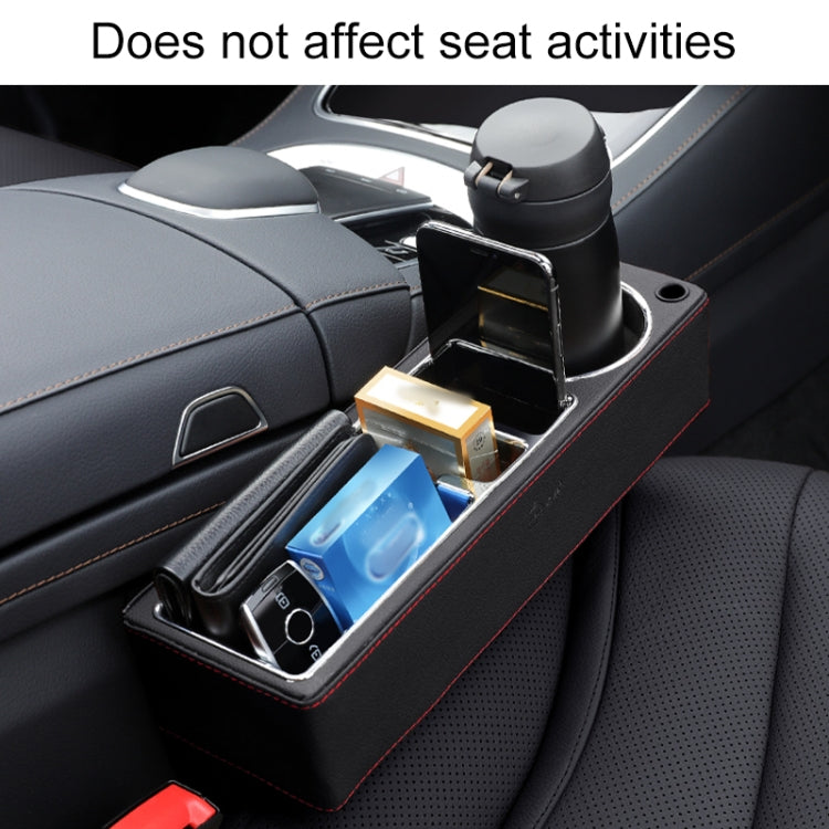 Car Multi-functional Console PU Leather Box Cup Holder Seat Gap Side Storage Box (Beige) - Stowing Tidying by PMC Jewellery | Online Shopping South Africa | PMC Jewellery | Buy Now Pay Later Mobicred