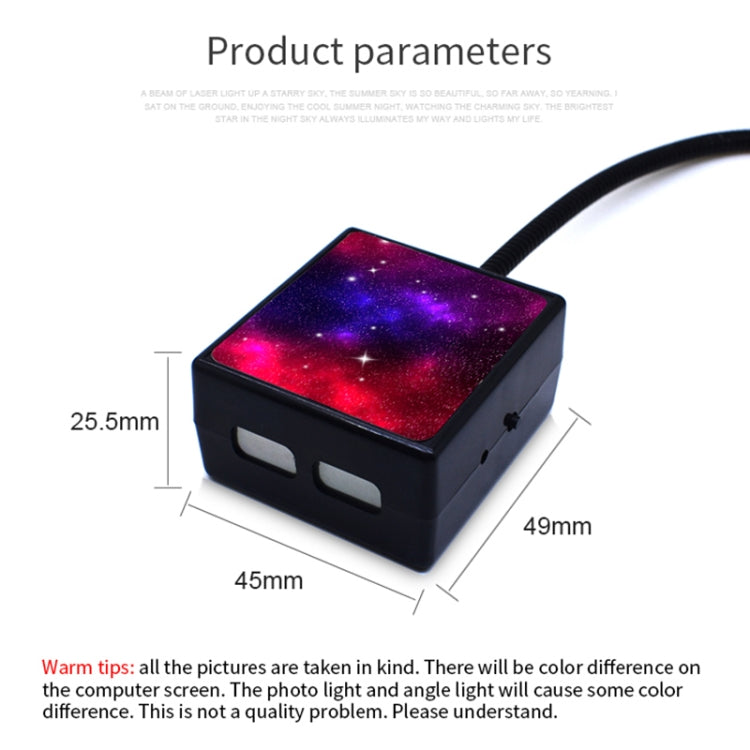 C208 5V 0.1W IPX4 USB Car Rotating Star Lights Red Blue Starry Sky Atmosphere Lamp - Atmosphere lights by PMC Jewellery | Online Shopping South Africa | PMC Jewellery | Buy Now Pay Later Mobicred