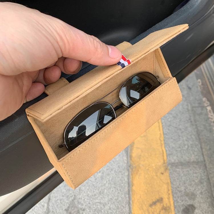 530 Car Glasses Storage Bag Glasses Box (Grey) - Sunglasses & Glasses Clips by PMC TechLife | Online Shopping South Africa | PMC TechLife | Buy Now Pay Later Mobicred
