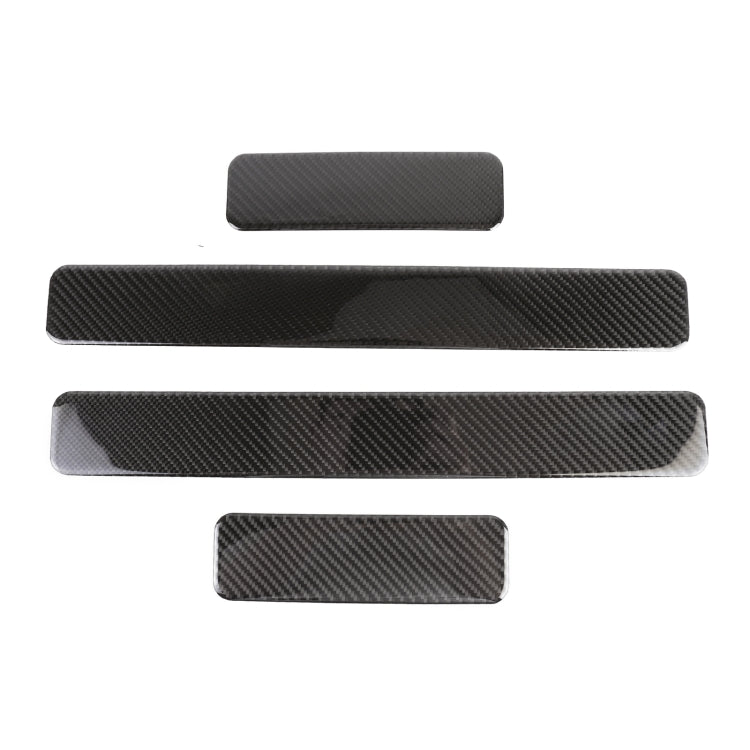 4 in 1 Car Carbon Fiber Welcome Pedal Panel Decorative Sticker for WEY TANK 300 - Car Interior Mouldings by PMC Jewellery | Online Shopping South Africa | PMC Jewellery | Buy Now Pay Later Mobicred