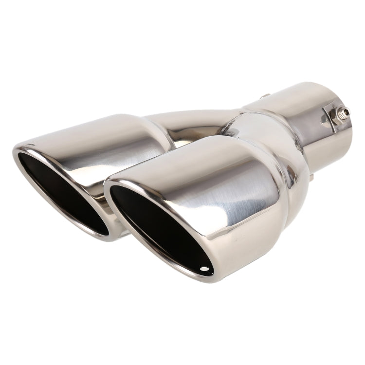 Universal Car Styling Stainless Steel Straight Exhaust Tail Muffler Tip Pipe, Inside Diameter: 6cm(Silver) - Exhaust Pipes by PMC Jewellery | Online Shopping South Africa | PMC Jewellery | Buy Now Pay Later Mobicred