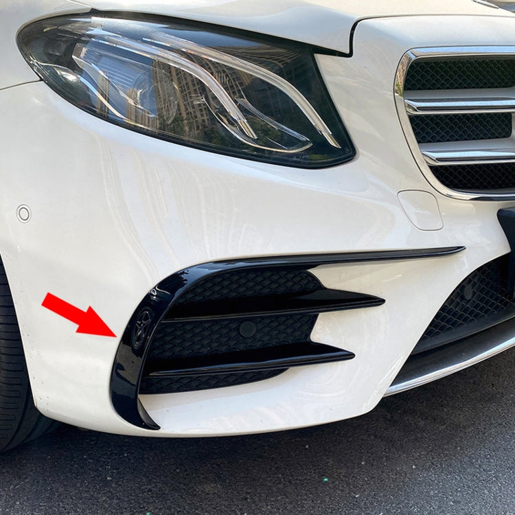 Car Front Wind Knife Decoration Sticker Strip for Mercedes-Benz E Class W213 2016-2020/E200/E260/E300 (Black) - Decorative Strip by PMC TechLife | Online Shopping South Africa | PMC TechLife | Buy Now Pay Later Mobicred