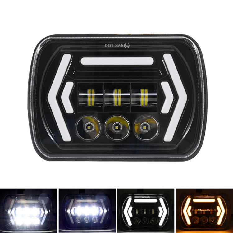 Car 7 inch Square DC9-30V  LED Headlight Modification Accessories for Jeep Wrangler - Work Lights by PMC Jewellery | Online Shopping South Africa | PMC Jewellery | Buy Now Pay Later Mobicred