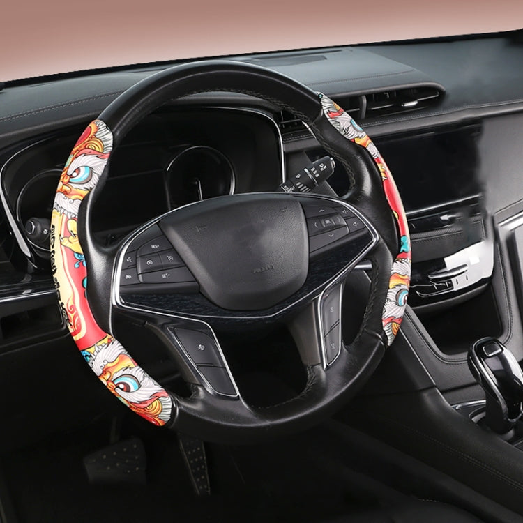 Car Universal China-Chic Relief Steering Wheel Cover (Lucky Strike) - Steering Wheel Accessories by PMC Jewellery | Online Shopping South Africa | PMC Jewellery | Buy Now Pay Later Mobicred