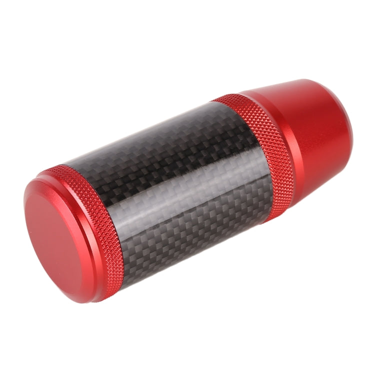 Universal Car Carbon Fiber Metal Gear Shift Knob (Red) - Shift Knob by PMC Jewellery | Online Shopping South Africa | PMC Jewellery | Buy Now Pay Later Mobicred