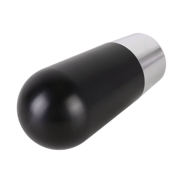 Universal Car Small Ellipsoid Resin + Carbon Fiber Metal Gear Shift Knob (Black) - Shift Knob by PMC Jewellery | Online Shopping South Africa | PMC Jewellery | Buy Now Pay Later Mobicred