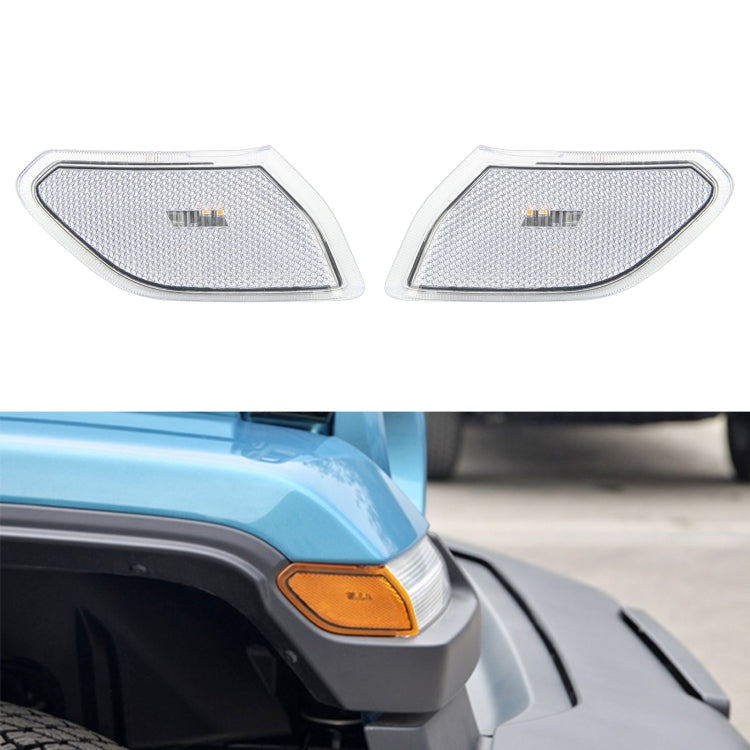 Car Transparent Wheel Eyebrow Side Light Turn Signal Leaf Plate Lamp for Jeep Wrangler JL 2018- - Arrow Turn Lights by PMC Jewellery | Online Shopping South Africa | PMC Jewellery | Buy Now Pay Later Mobicred