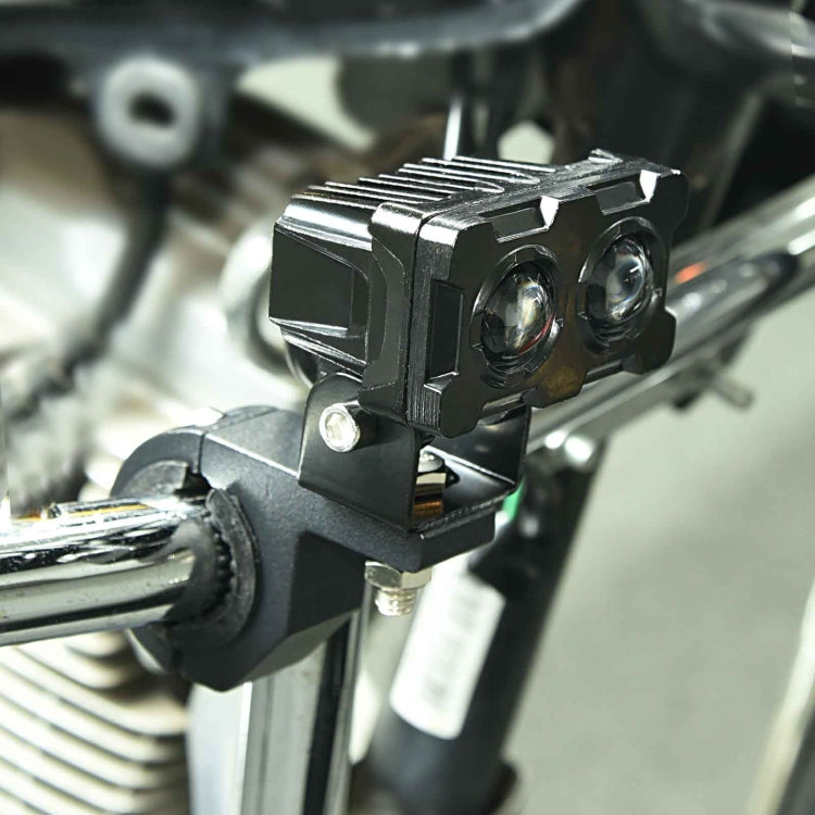 ZH-1583A1 External Waterproof Double Lamp Bead LED Headlight Square Dragon Button Type - LED Headlamps by PMC TechLife | Online Shopping South Africa | PMC TechLife | Buy Now Pay Later Mobicred