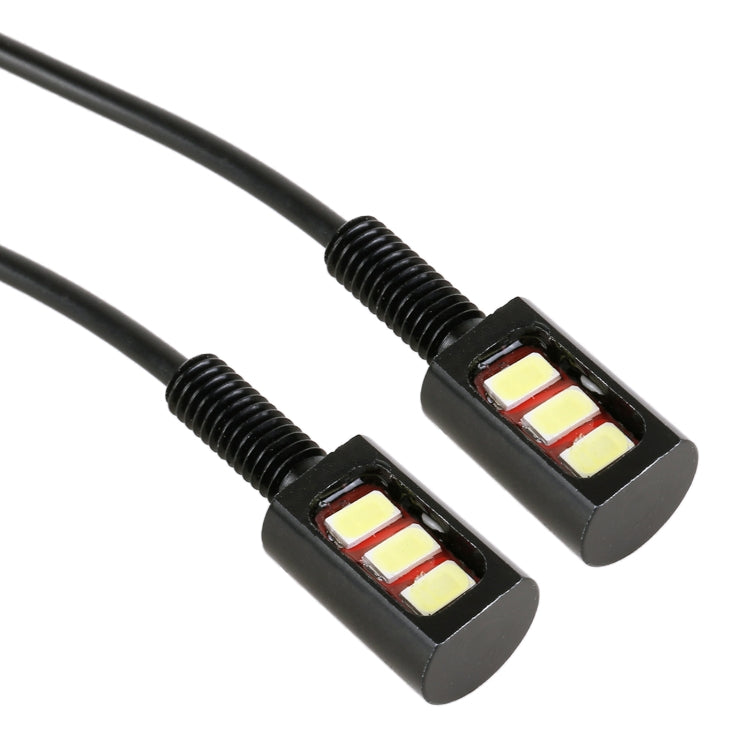 1 Pair DC12V 0.4W 3LEDs SMD-5630 Car / Motorcycle License Plate Light, Cable Length: 27cm - License Plate Lights by PMC TechLife | Online Shopping South Africa | PMC TechLife | Buy Now Pay Later Mobicred