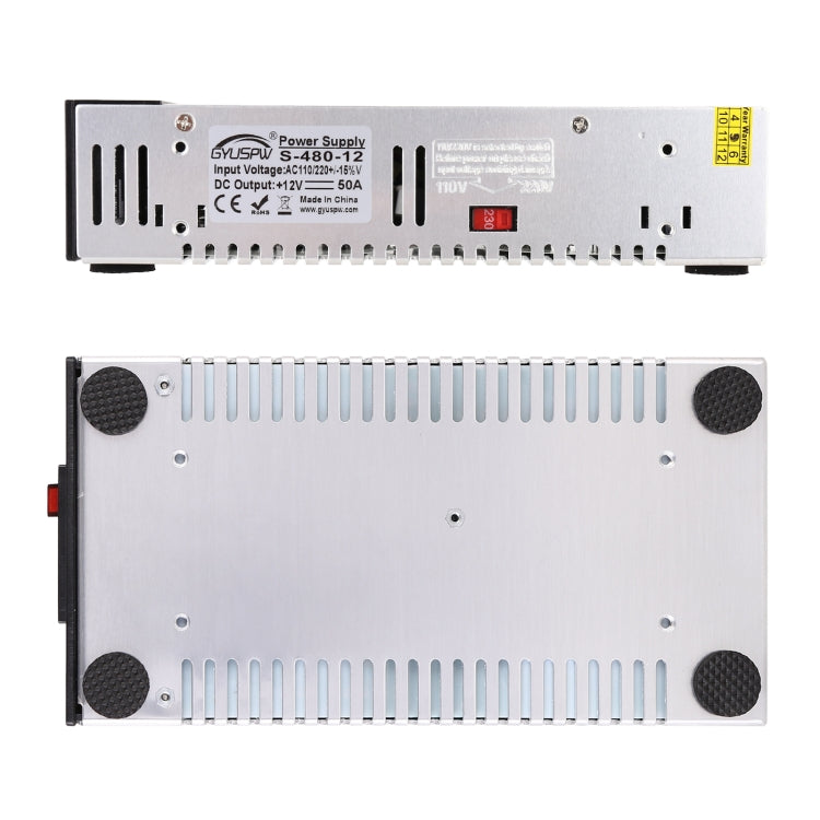 S-480-12 DC12V 480W 40A DIY Regulated DC Switching Power Supply Power Step-down Transformer with Clip, US Plug - Step-down Transformer by PMC TechLife | Online Shopping South Africa | PMC TechLife | Buy Now Pay Later Mobicred