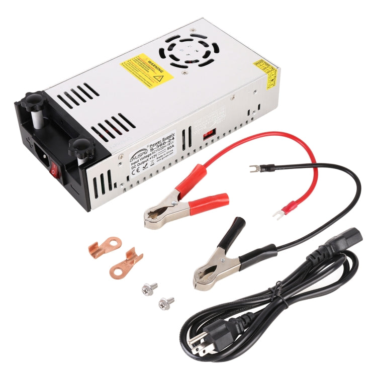 S-360-24 DC24V 360W 15A DIY Regulated DC Switching Power Supply Power Step-down Transformer with Clip, US Plug - Step-down Transformer by PMC TechLife | Online Shopping South Africa | PMC TechLife | Buy Now Pay Later Mobicred