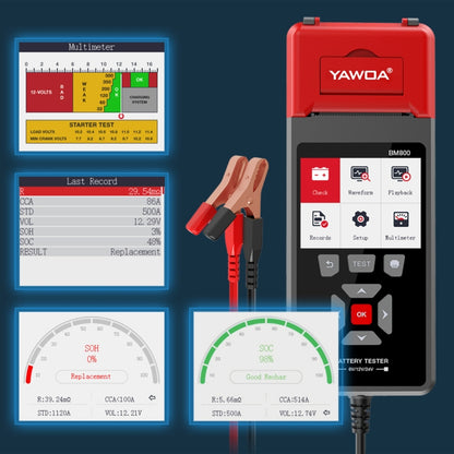 KINGBOLEN BM800 Car Digital Load Battery Tester with Printer Function - Electronic Test by PMC Jewellery | Online Shopping South Africa | PMC Jewellery | Buy Now Pay Later Mobicred