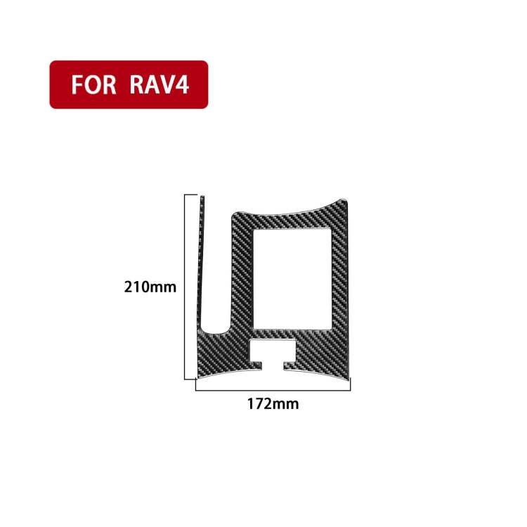 Carbon Fiber Car Handbrake Panel Decorative Sticker for Toyota Old RAV4 2006-2013,Left Drive - Car Interior Mouldings by PMC Jewellery | Online Shopping South Africa | PMC Jewellery | Buy Now Pay Later Mobicred