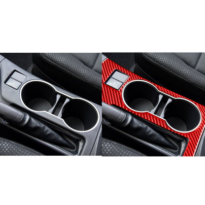 Carbon Fiber Car Cup Holder Panel A Decorative Sticker for Toyota Corolla 2014-2018,Left Drive (Red) - Car Interior Mouldings by PMC Jewellery | Online Shopping South Africa | PMC Jewellery | Buy Now Pay Later Mobicred